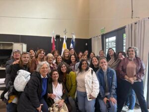 Encuentro de mujeres políticas de la Región Este en Minas, junto a Carolina Cosse, vicepresidente de la República.