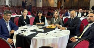Javier Umpiérrez en el Congreso en Valparaíso sobre seguridad ciudadana.